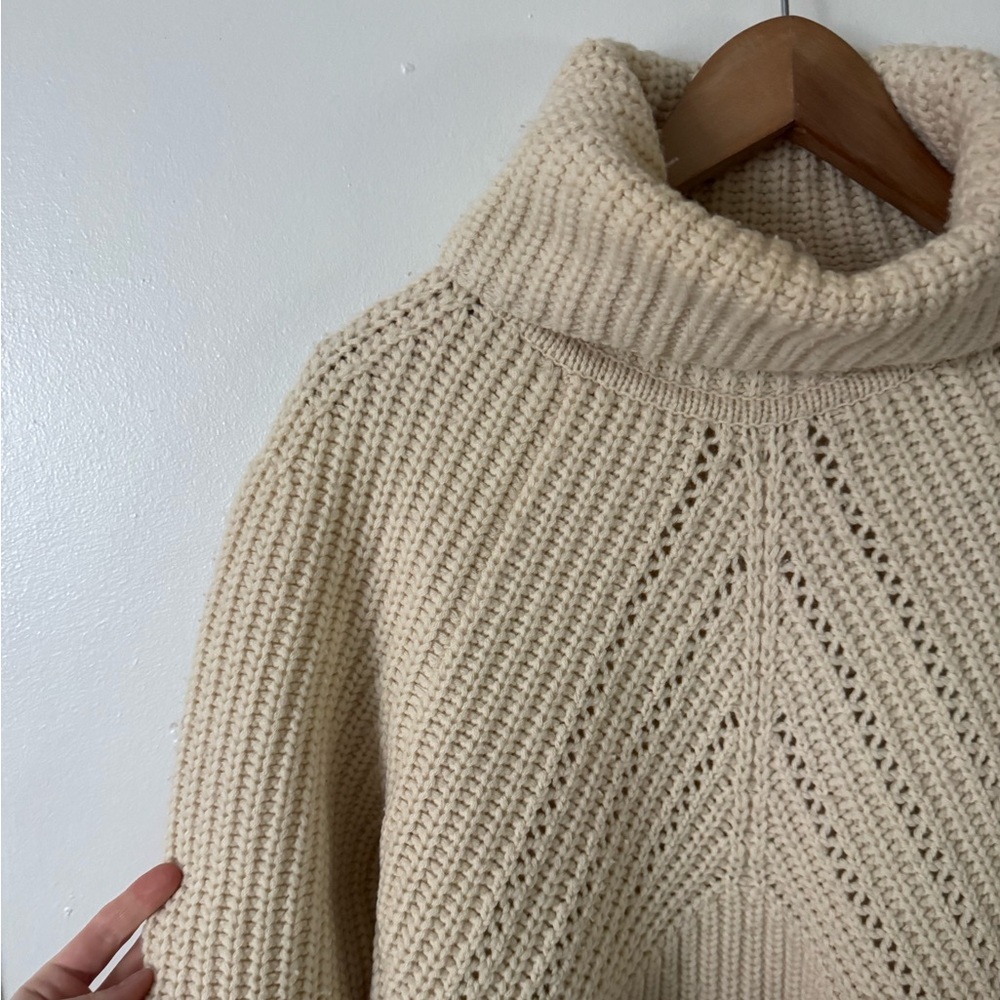 Rag & Bone M Cece Turtleneck Knit Cream Sweater - Picture 8 of 9